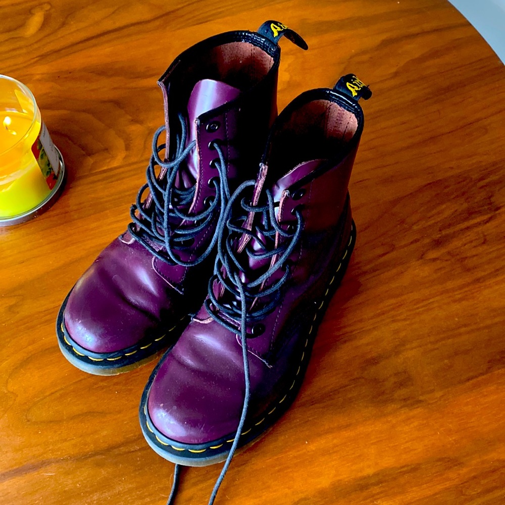 Dark purple/ burgundy dr Martens